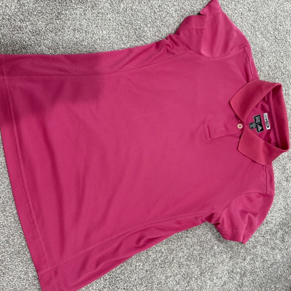 Adidas Pink Climacool Polo Shirt